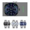 Couple Watches Women and Men Silver Stainless Steel_5