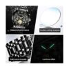 OLEVS Reloj de pulsera para hombre de acero inoxidable con_6