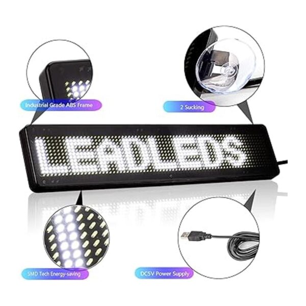 Leadleds Letrero de automóvil LED Bluetooth para móvil_3