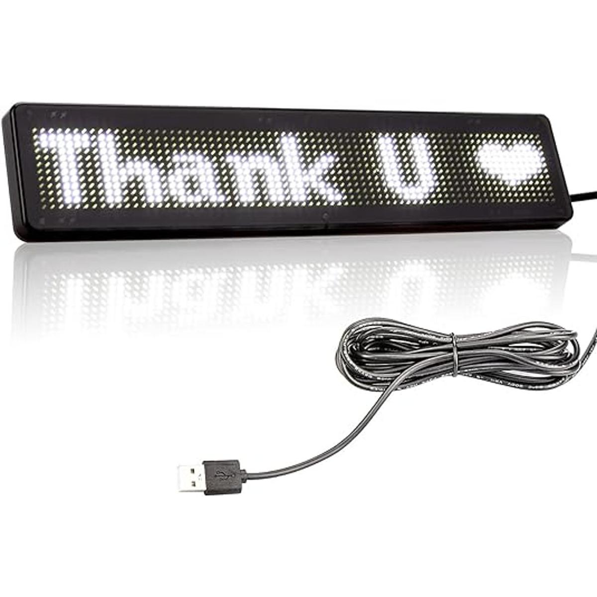 Leadleds Letrero de automóvil LED Bluetooth para móvil