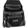 FUERI Bolsa de herramientas de cuero negro para_1