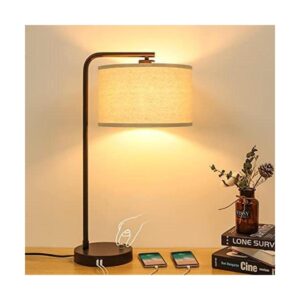 Lámpara de mesa auxiliar con dos puertos USB lámpara de_1