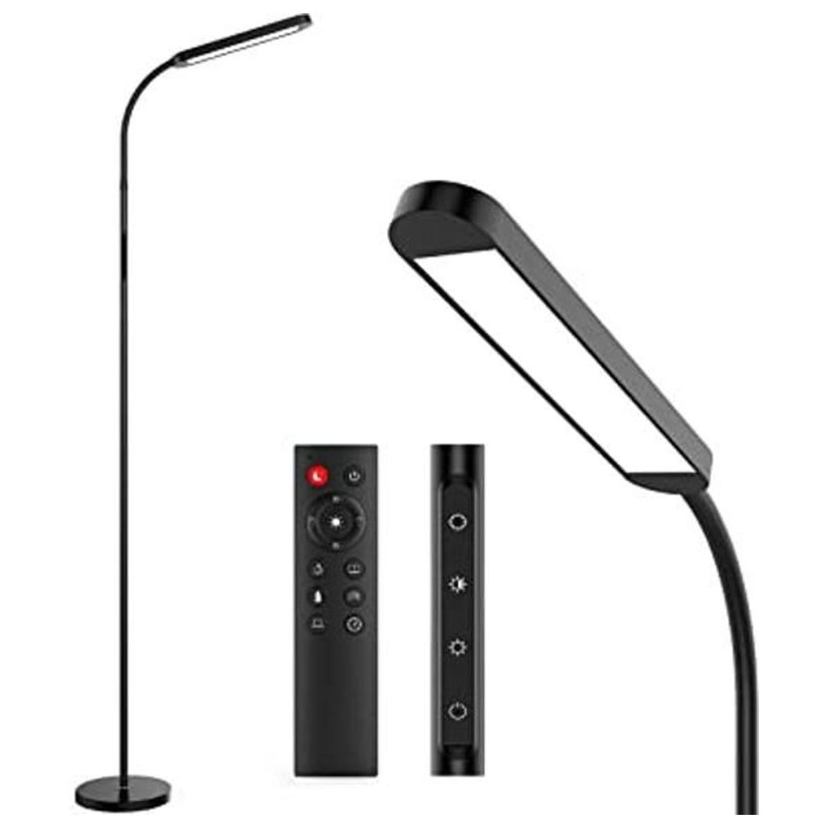 MediAcous Lámpara de pie LED con control remoto 5