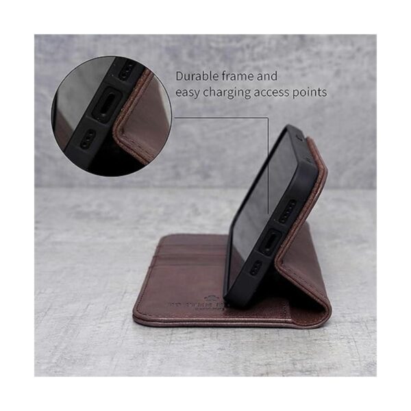 PORTER RILEY Funda de piel para iPhone 13 Mini 5.4_3