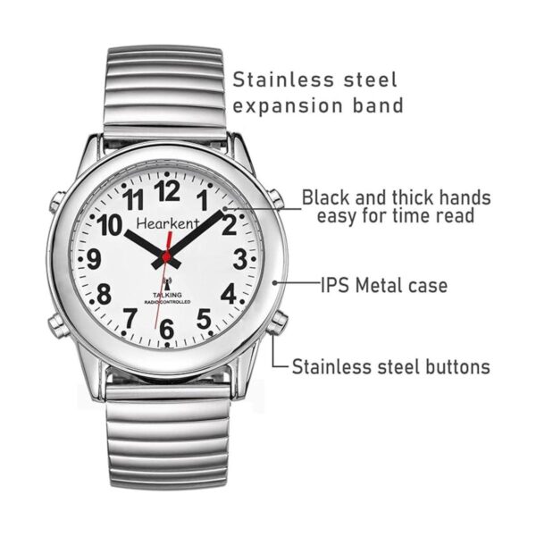 Hearkent Atomic American English Talking Watch habla de