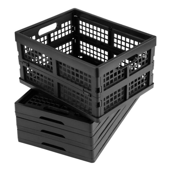 Eslite Cajas de almacenamiento plegables de plástico de 16