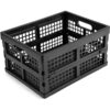 Eslite Cajas de almacenamiento plegables de plástico de 16
