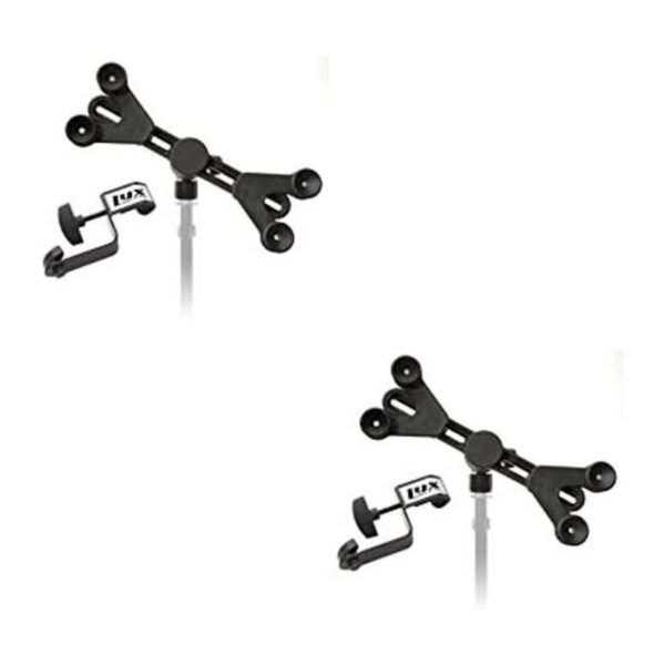 LyxPro 2 Pack Microphone Music Stand Mount Holder For_1
