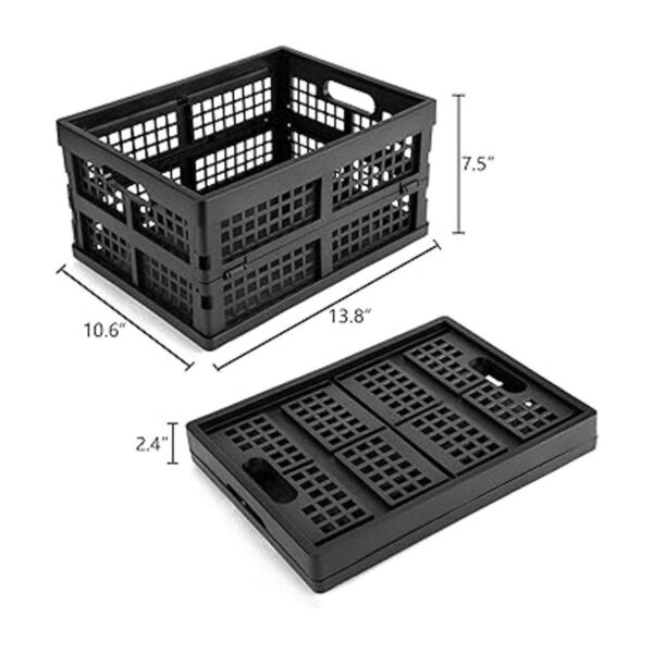 Eslite Cajas de almacenamiento plegables de plástico de 16