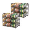 Organizador de latas apilable para despensa paquete de 2_1