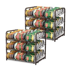 Organizador de latas apilable para despensa paquete de 2_1