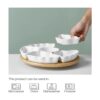 DOWAN Lazy Susan Bandeja de servir aperitivos de 12