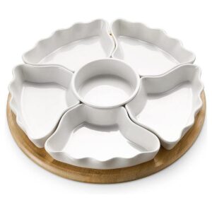 DOWAN Lazy Susan Bandeja de servir aperitivos de 12