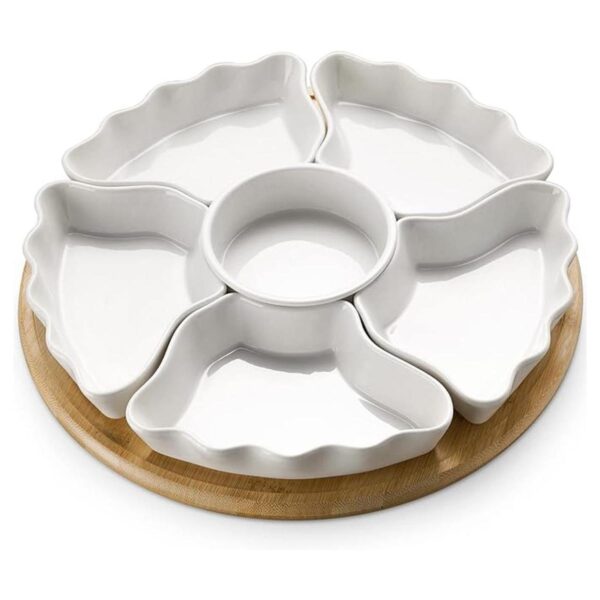 DOWAN Lazy Susan Bandeja de servir aperitivos de 12