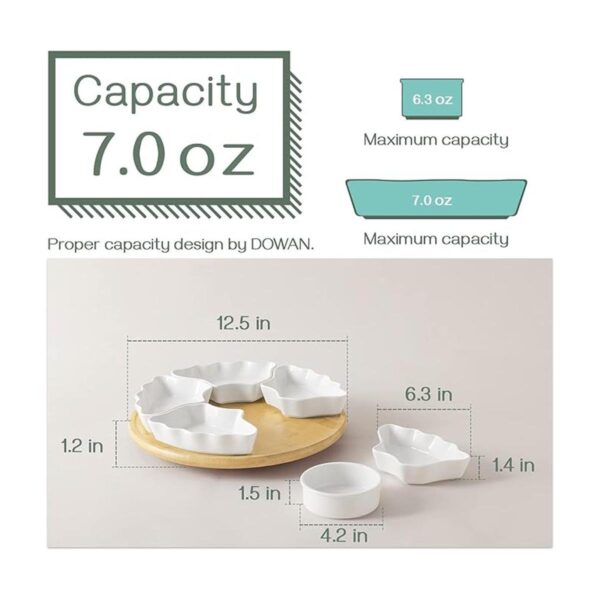 DOWAN Lazy Susan Bandeja de servir aperitivos de 12