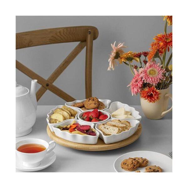 DOWAN Lazy Susan Bandeja de servir aperitivos de 12