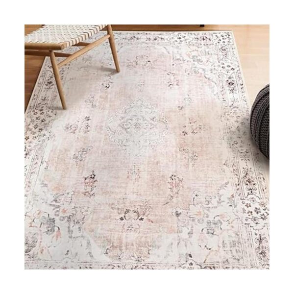 MUJOO Alfombra bohemia de 3 x 5 pies lavable a máquina_2