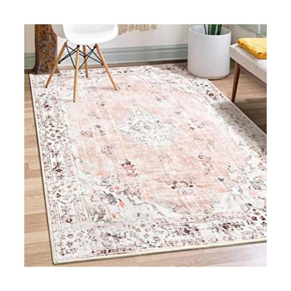 MUJOO Alfombra bohemia de 3 x 5 pies lavable a máquina_1