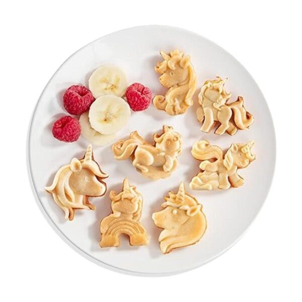 Mini máquina de gofres de unicornio crea 7 waffles_4