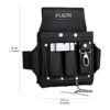 FUERI Kit profesional de 4 bolsillos para herramientas de