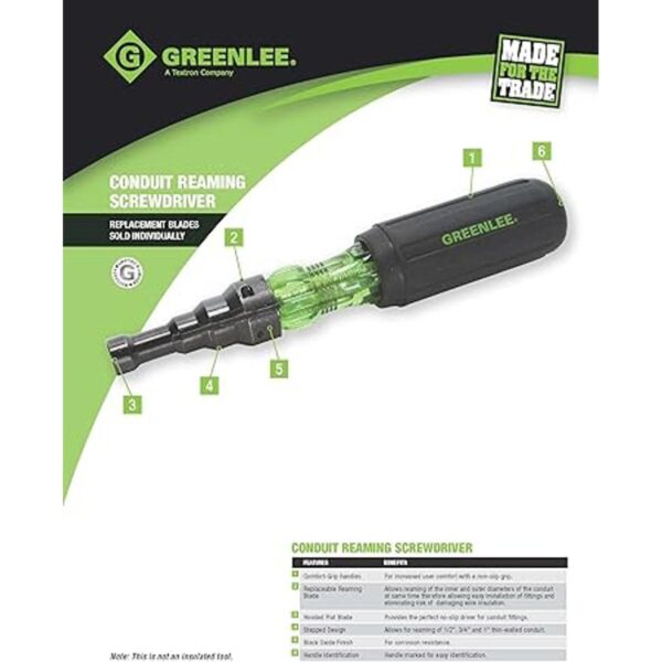 Greenlee 975311C Conduit Fit Scrwdrvr 12 34 1EMTx212_2