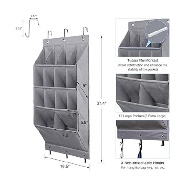 Fentec Organizador de zapatos para colgar sobre la puerta_2