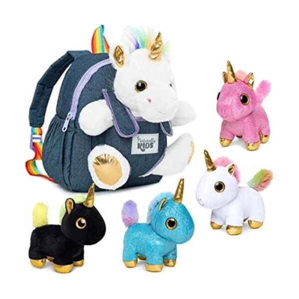 Naturally KIDS Juego de juguetes de peluche de unicornio_1