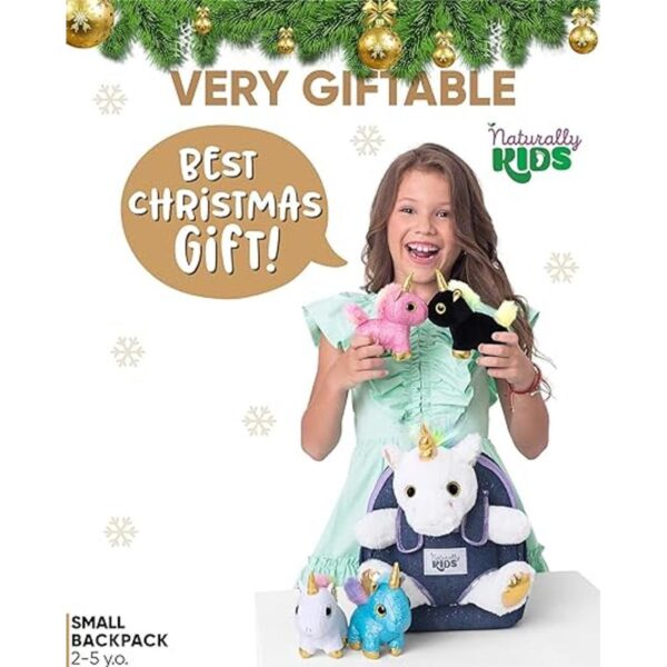 Naturally KIDS Juego de juguetes de peluche de unicornio_2