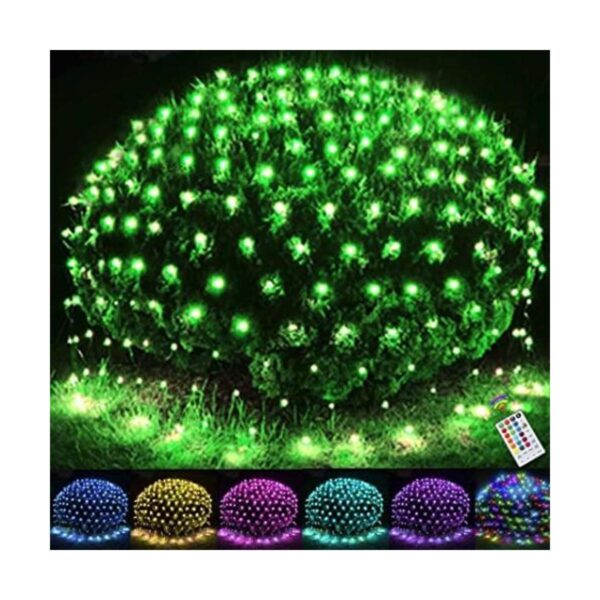 Luces de red de Navidad de 14.8 x 5 pies 240 luces LED_1