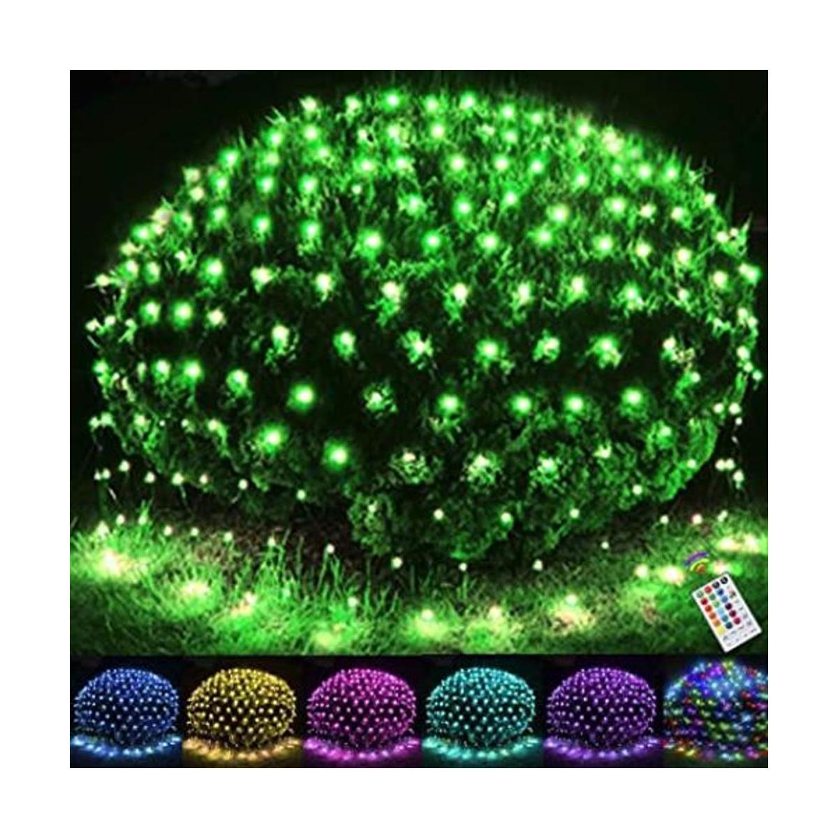 Luces de red de Navidad de 14.8 x 5 pies 240 luces LED