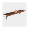 DINZI LVJ Estantes largos de pared juego de 2 estantes de_3