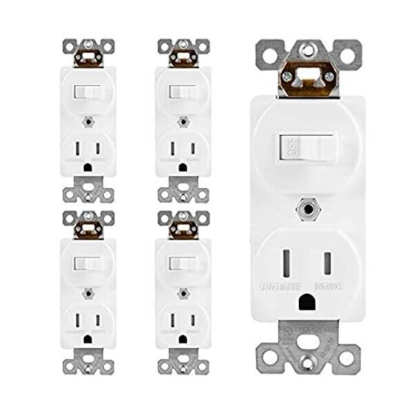 ENERLITES Interruptor de palanca combinado de un solo polo