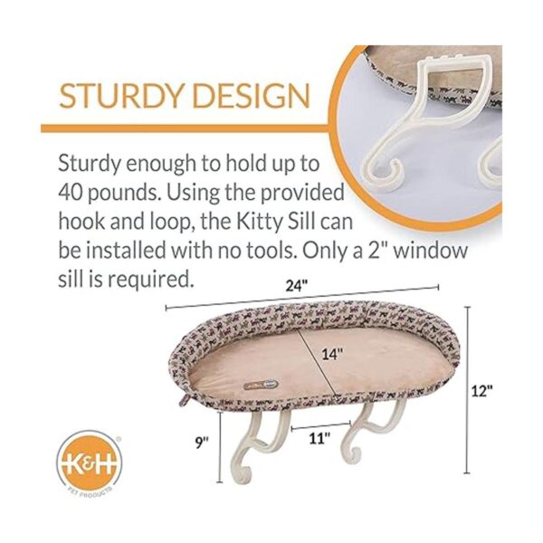 KH PET PRODUCTS Deluxe Bolster Kitty Sill Cat Window_2