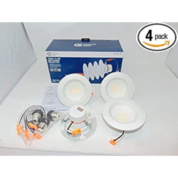 Commercial Electric 4 unidades 4 pulgadas blanco mate_1