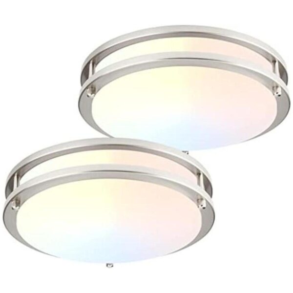 DAKASON Paquete de 2 lámparas de techo LED de montaje_1