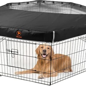 Dog Playpen Mesh Top Cover Pet Play Pen CoverKeeps Pet
