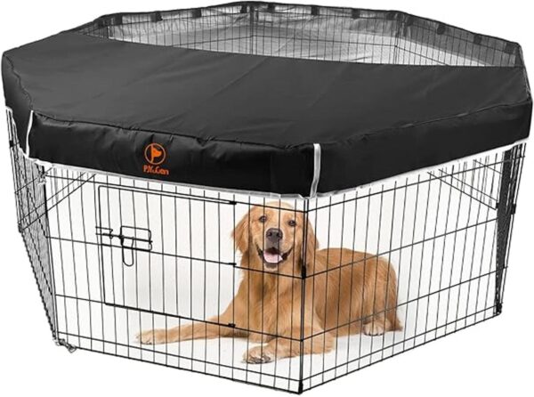 Dog Playpen Mesh Top Cover Pet Play Pen CoverKeeps Pet