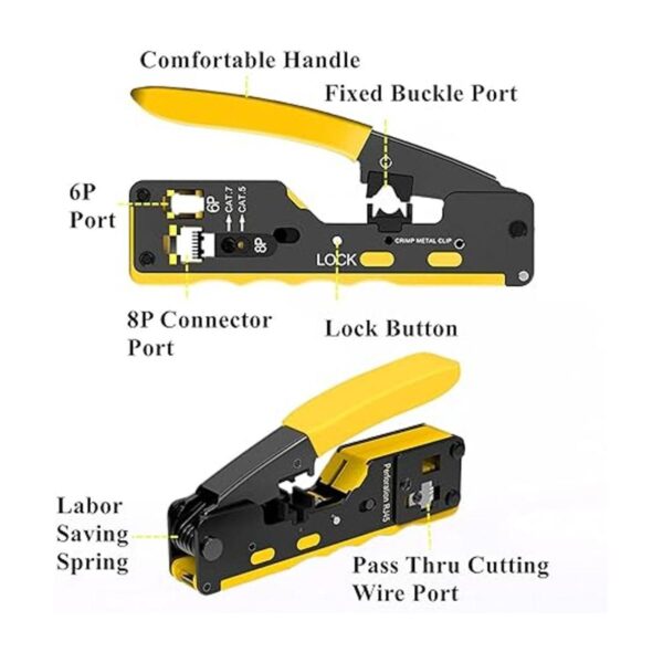 Gaobige rj45 Kit de herramientas de crimpado pasan a_2