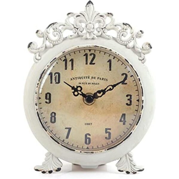 NIKKY HOME Reloj de mesa vintage pequeño decorativo con_1