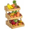 Cesta grande de frutas de bambú cuenco de frutas de 3_2