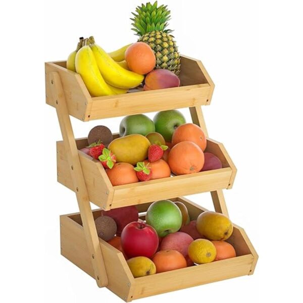 Cesta grande de frutas de bambú cuenco de frutas de 3_2