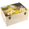 Frcctre Extral Caja de madera grande sin acabar caja de