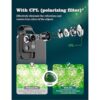 Microscopio de teléfono con lente CPLluz LED microscopio_2
