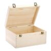 Frcctre Extral Caja de madera grande sin acabar caja de