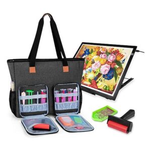 Luxja Funda de transporte para accesorios de pintura de