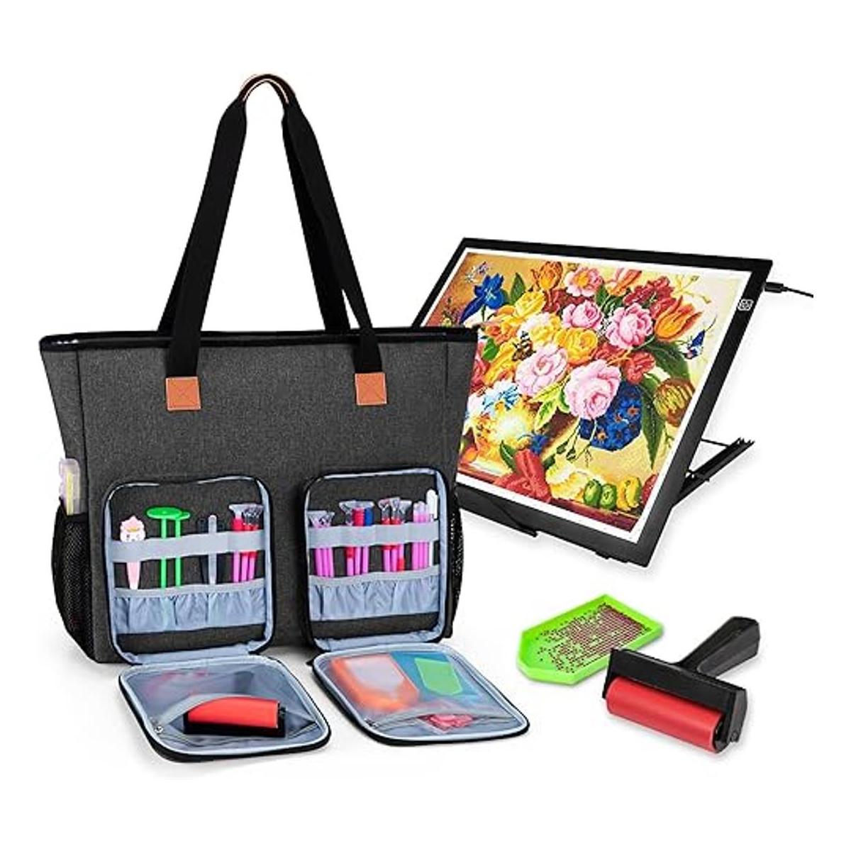 Luxja Funda de transporte para accesorios de pintura de