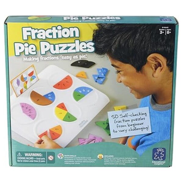 Educational Insights fracción pie Puzzles Multiple