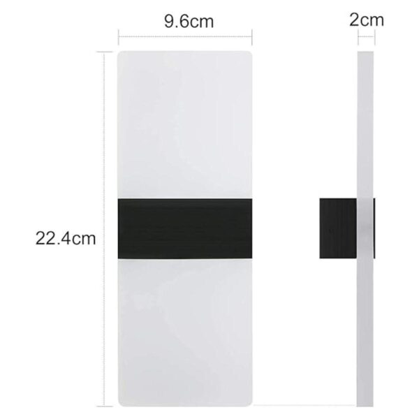 Lámpara de pared LED moderna con interruptor táctil_5