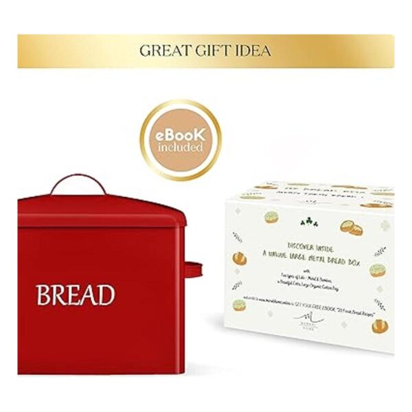Panera extra grande con 2 tapas tapa de metal y tapa de_4
