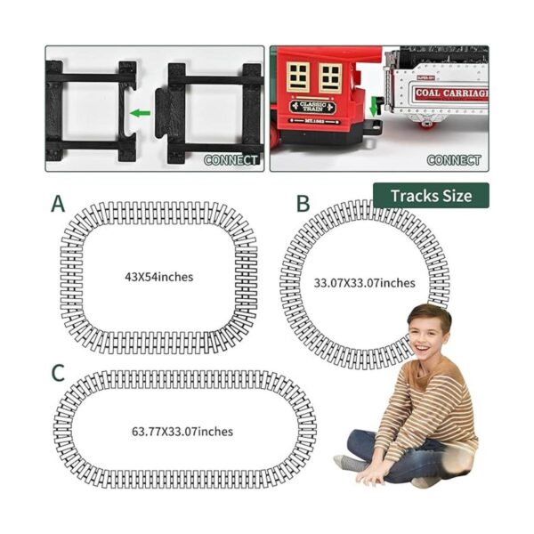 FANL Juego de trenes con control remoto juguetes de tren_5
